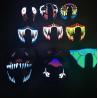 Buy cheap 2018 hot sale light up led el mask for festival Parties high brightness masquerade costume Mask from wholesalers