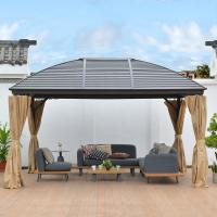 Buy cheap Metal Roof Gazebo Aluminum Frame Galvanized Steel Double Roof product