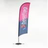 Buy cheap Custom Feather Banner Flags 110D Polyester 560cm Advertising Beach Flag from wholesalers