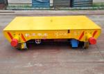 Flat Bed Material Transfer Trolley , Foundry Plant Battery Transfer Cart Small