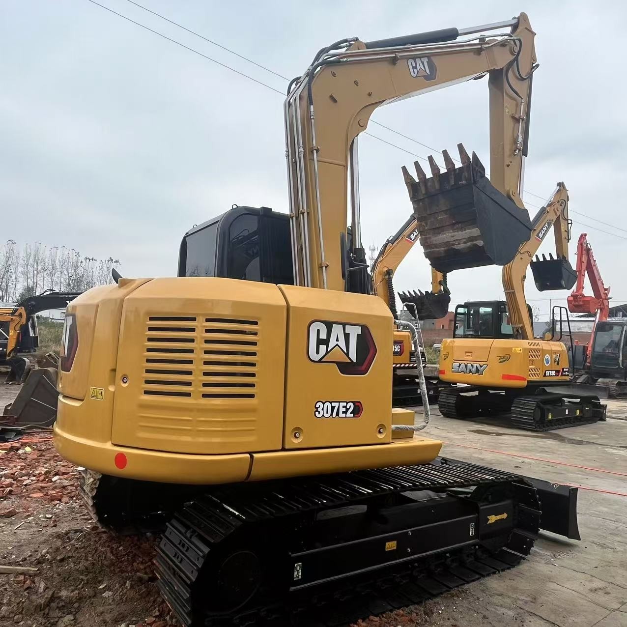 Mini Secondhand CAT 307E Excavators 7ton Used Backhoe Tracked Digger Machinery