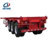 Buy cheap Madagascar Flatbed 3 Axles Container Shipping Tandem Skeleton Semi Trailer for Truck from wholesalers