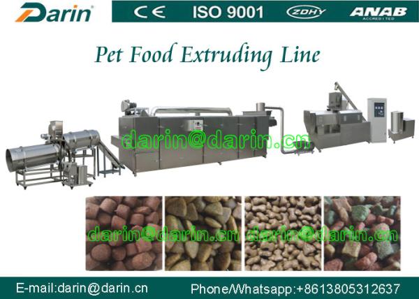 Buy cheap Foodstuff Feedstuff Two screw extruder Machine / dog food machinery from wholesalers