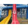 Buy cheap Open / Close High Speed Water Slide Red And Blue Fiberglass Commercial Equipment from wholesalers