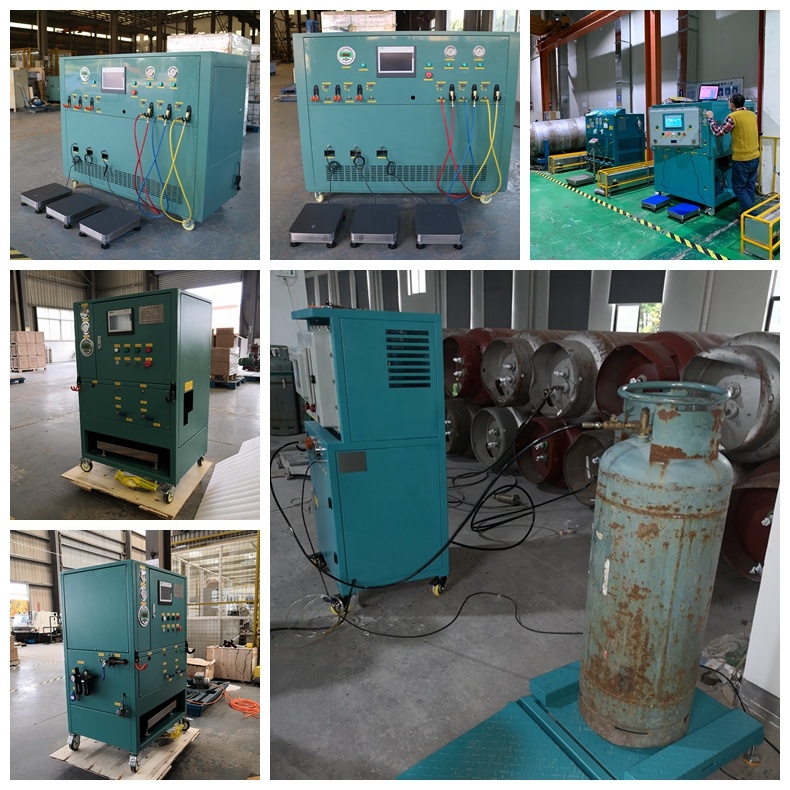 R404a Single Stage Refrigerant Reclaim Machine With 4kg/Min Filling Rate
