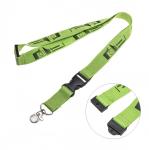 Blank Flat Woven Polyester Lanyards Badge ID Card Holder For Promotion Event