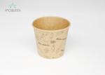 Disposable Takeaway Food Containers Brown / White Kraft Paper For Meal