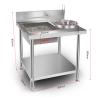 Buy cheap Stainless Steel Chicken Breading Table for Wrapping Powder in Commercial Kitchen from wholesalers