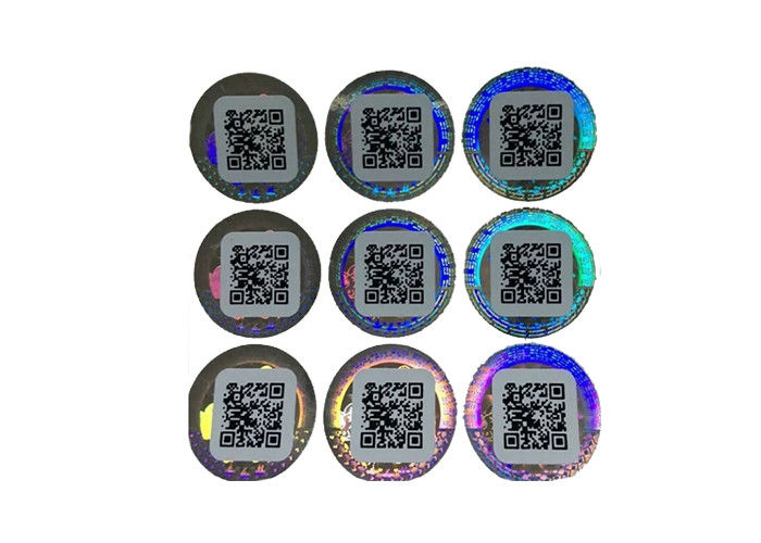 ID Card Moisture Proof Holographic Foil Stickers , 3D Holographic Stickers