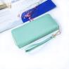 Buy cheap 21x10cm Long Zipper Wallet , Debossed TPCH Ladies Wallet Clutch from wholesalers