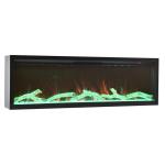 720mm Built-in Electric Fireplace Digital Smart Flame Technology PTC Heater
