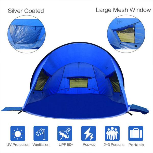 Buy cheap UV 50 protection 210T Polyester Beach Sun Shade Tent from wholesalers