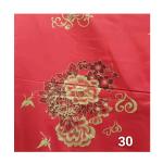 Bright red gold print design 100% polyester warp knitted mattress fabric