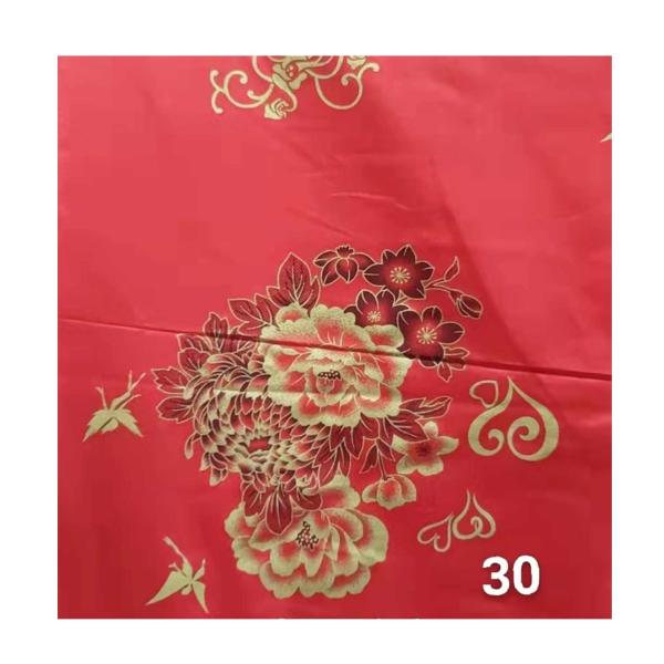 Buy cheap 100% polyester gold powder printing Four Seasons Hot 70g 215cm mattress fabric from wholesalers