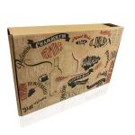 6 Pack Corrugated Matte Coating Wine Bottle Gift Box