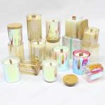 Unique White Frosted Custom Small Double Wall Amber Empty Glass Luxury