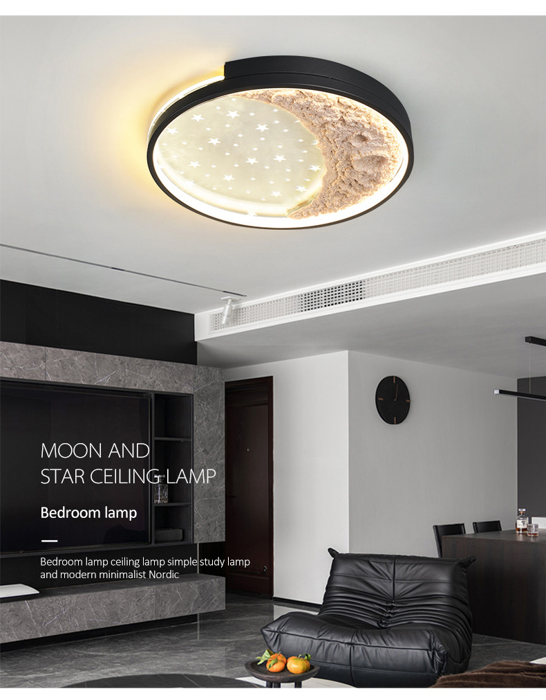 Creative Recessed Ceiling Light Nordic Corridor Living Room Bedroom Moon Ceiling Lights(WH-MA-257)