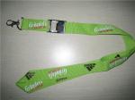 Functional polyester lanyard with metal bottle opener, metal bottle opener neck