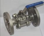 Buy cheap Full Bore 1/2" SS304 3PC Flange Type Ball Valve , Blow Out Proof Stem from wholesalers