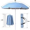 Buy cheap 6ft Polyester Cloth Fabric Outdoor Patio Umbrella 3 Sections Steel Pole from wholesalers