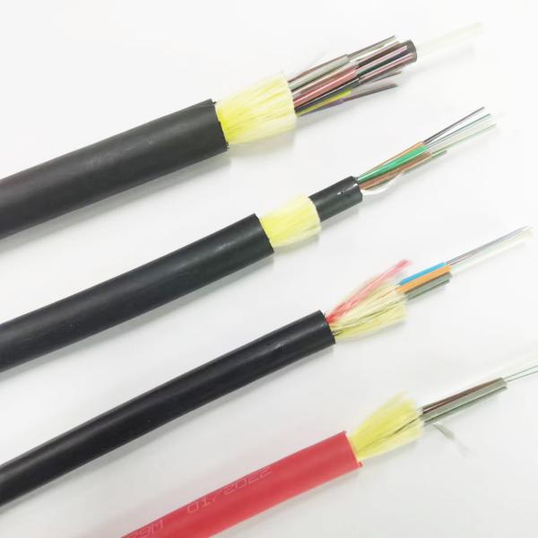 Buy cheap Strong Tensile Outdoor Overhead Aerial 4 12 18 24 36 48 60 72 96 144 Core Network Adss Fiber Optic Cable from wholesalers