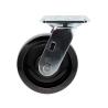 Buy cheap Swivel Plate Heavy Duty Casters Trolley Wheels With Side Lock 125x50mm Black Hard Glass Filled Nylon Wheel from wholesalers