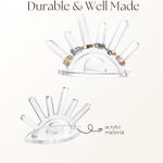 Custom Color Acrylic Display Lucite Ring Holder Organizer For Jewelry Collection