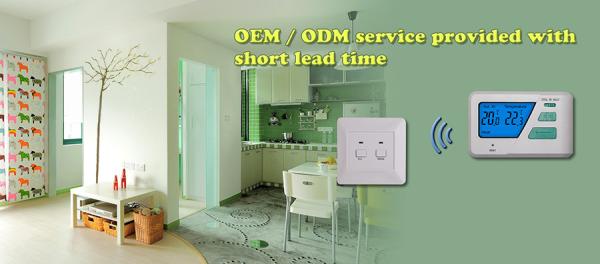 Buy cheap Wired Heat Pump Thermostat Non - Programmable / Cooling Only Thermostat  from wholesalers