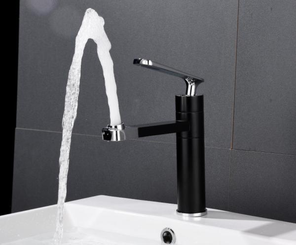 Buy cheap Black Minimalist Upwards Effluent 304SUS Face Basin Tap from wholesalers