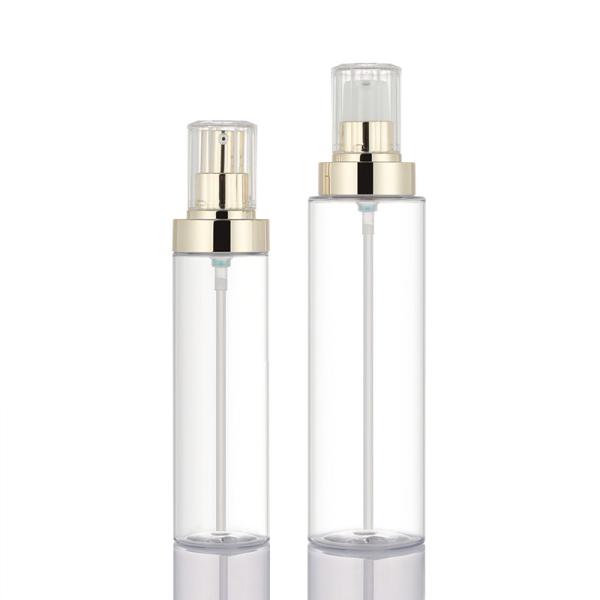 Buy cheap Luxury Cosmetic Skincare Set Packaging Transparent Spray Pump Face Serum Body Lotion 250ml from wholesalers