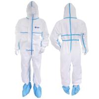 Buy cheap Waterproof 170cm 50gsm Disposable Protective Coveralls product