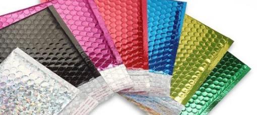 Quality Colorful Metallic Bubble Mailer 10x16 For Packing Gifts Electronic Parts for sale