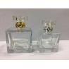 Buy cheap 100ml Square Glass Cosmetic Spray Bottles / Reusable Glass Perfume Bottle with arcylic cap from wholesalers
