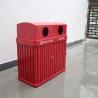 Buy cheap Rectangular Iron Outdoor Trash Cans , 120L Trash Bin Surface Mounted from wholesalers