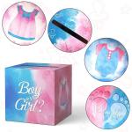 Wholesale Boy&Girl Gender Reveal Voting Boxes With Voting Gift Card For Baby