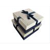 Buy cheap Jewelry Custom Square Delicate Patterned Gift Box With Bow from wholesalers