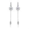 Buy cheap 0.26ft 1.2g Sterling Silver Jewelry Earrings 3A CZ Crystal Ball Earrings SGS from wholesalers
