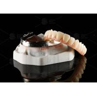 Buy cheap Translucent Full Contour Zirconia Bridge Over Milled Implant Bar Customized product