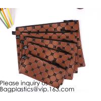 Buy cheap Felt Large Capacity Zipper Stationery Pouch School Solid Organizer Pen Case Students Pencil Bag Suit For Student Office product