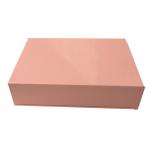 High Glossy Pink Chipboard Magnetic Closure Gift Box