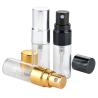 Buy cheap 3ml Small Cosmetic Glass Bottles Golden Or Silver Cap For Perfume / Lotion from wholesalers