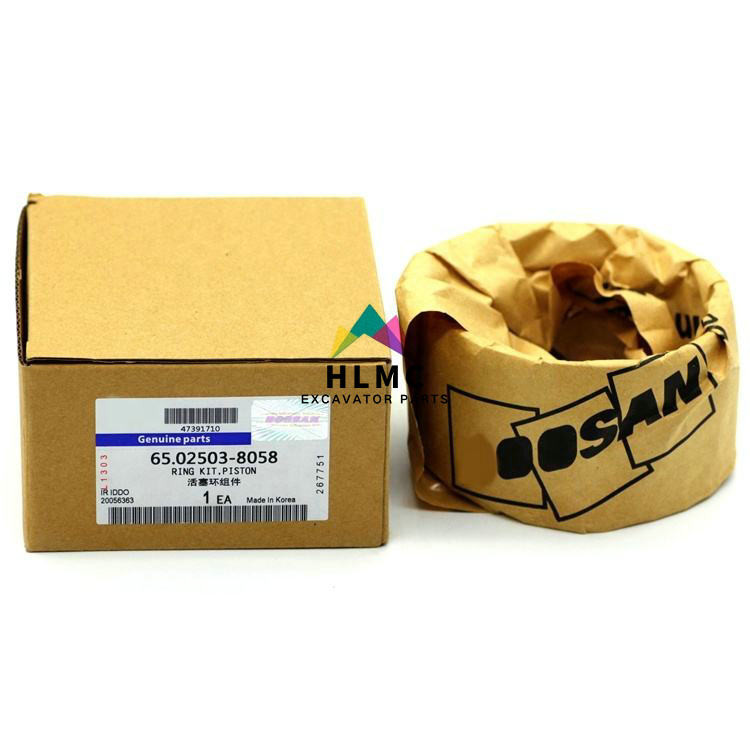 Diesel Engine 65.02503-8058 Piston Ring DB58 Doosan S220-5V DH220-5 Rebuild Kit