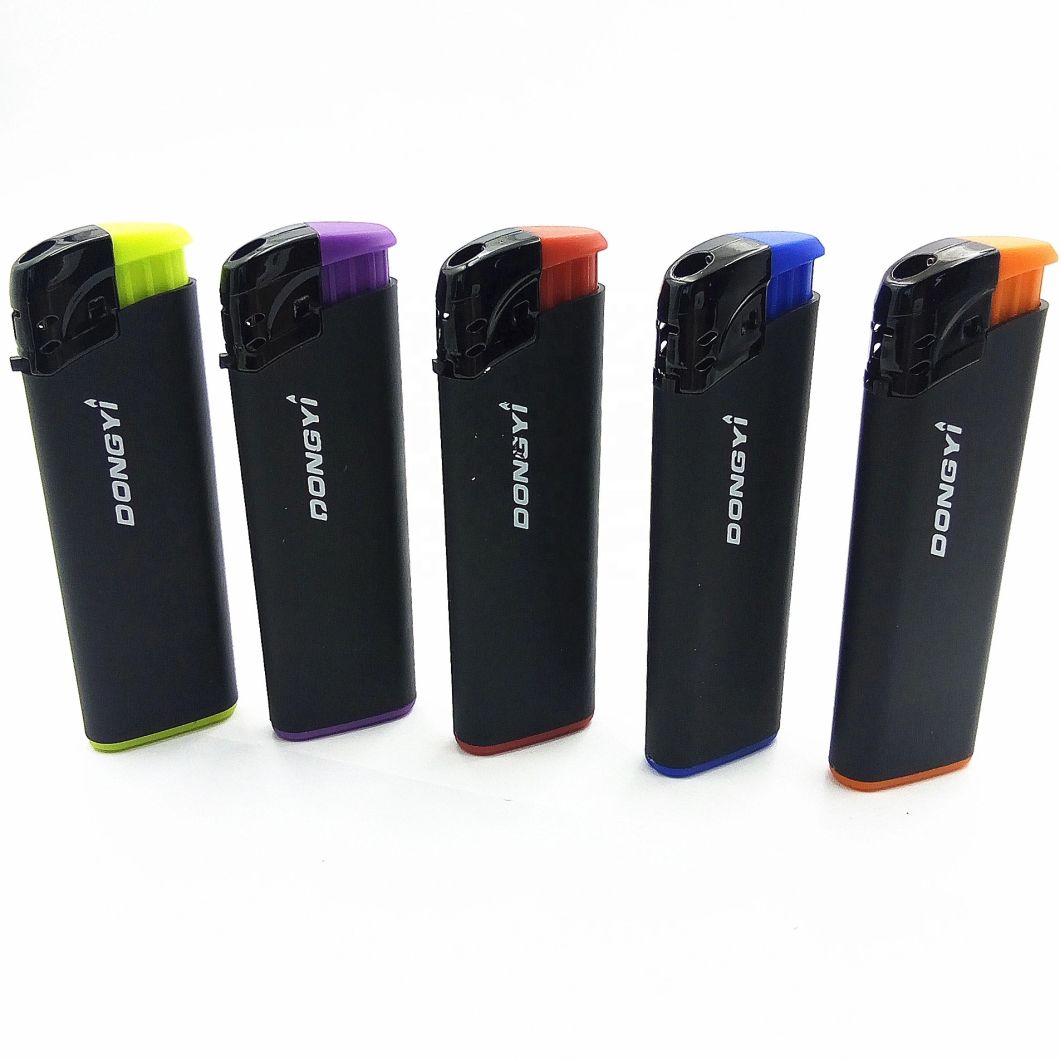 High Quality Cr Children Resistance Refillable Electronic Lighter with Sticker
