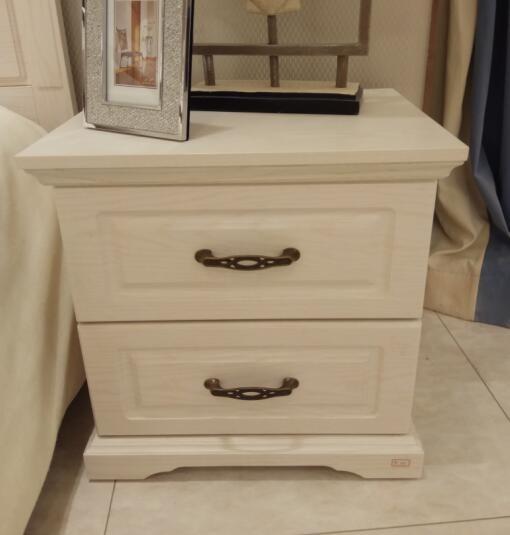 Buy cheap Two Drawers White Nightstands Bedside Tables Simple European Style Furniture from wholesalers