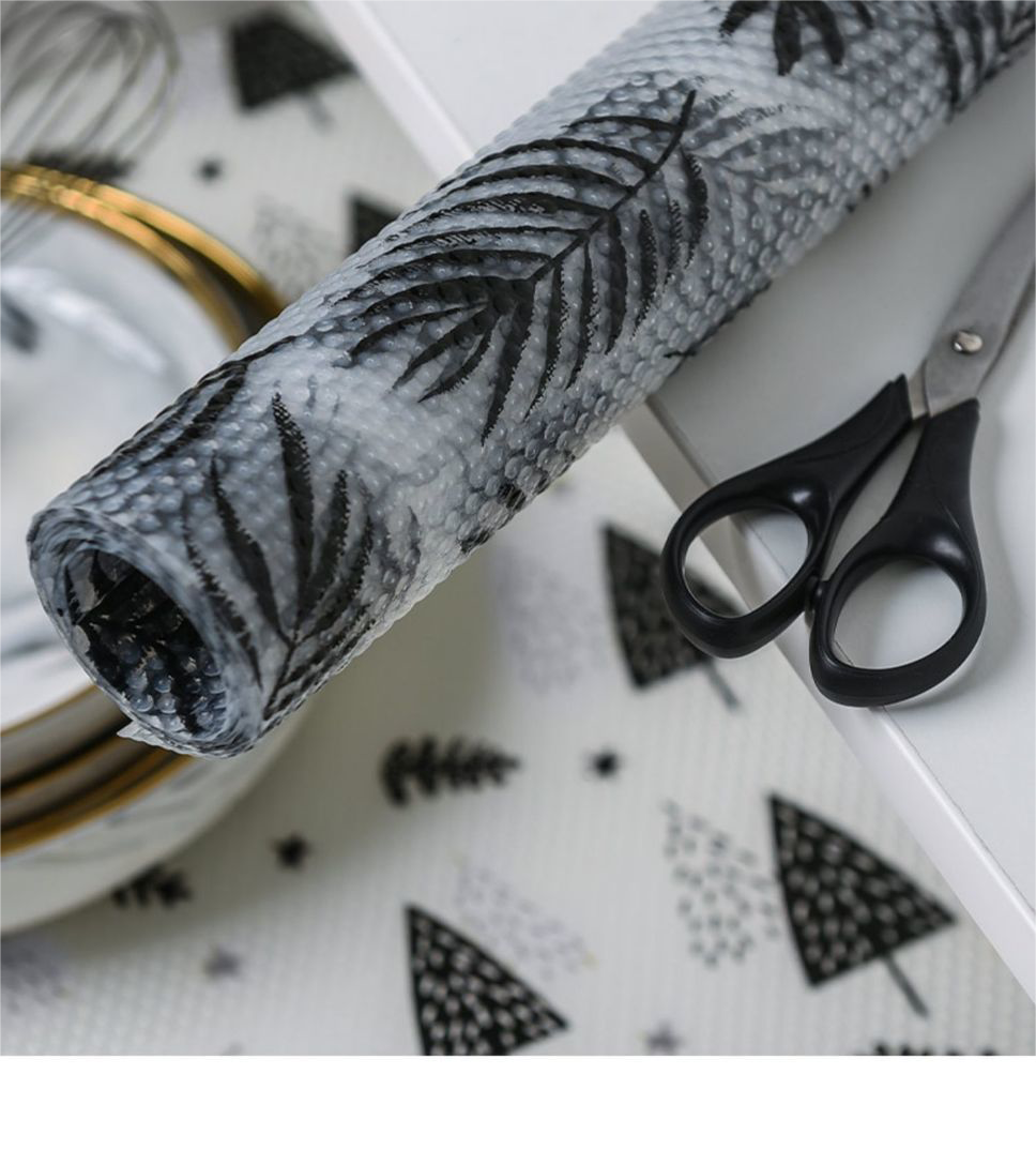 Transitional Design Style Customized Eva Non-slip Washable Kitchen Mat Drawer Shelf Liner