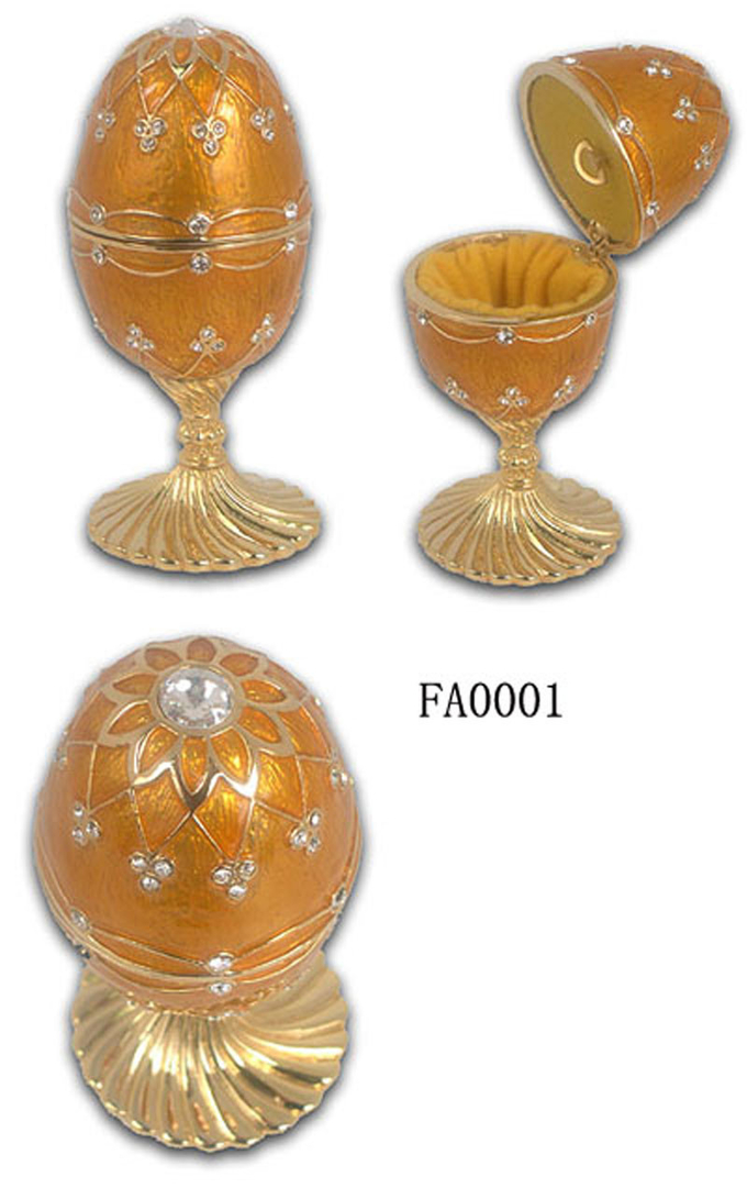 Faberge Russia Egg Enamel Jewelry Trinket Box Enamel Easter Egg Jewelry box Crystal Trinket box Pewter Faberge Egg