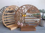 Personalized Wood Jewelry Organizer Earring Holder Wooden Jewelry Storage Gift