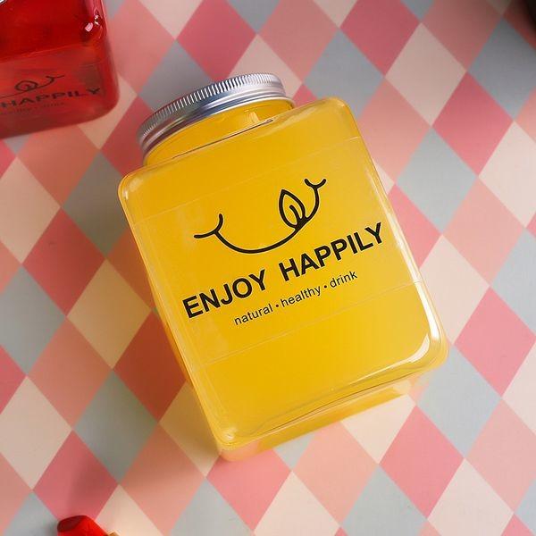 Buy cheap Square Shaped Pet Plastic Juice Containers , 300ml Empty Plastic Juice Bottles from wholesalers