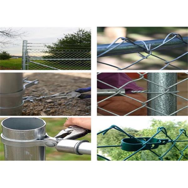 6 Foot 9 Gauge Black Galvanized Chain Link Fence