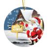Buy cheap Customize Ceramic Anniversary Gift , Ceramic Hanging Ornaments UV Printing from wholesalers
